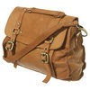 Medium Leather Buckle Satchel