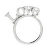 Raised Love Ring  Price:  &#163;4.00   Colour:  SILVER