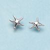 sea star silver earrings