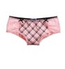 aerie plaid mesh tanga light pink