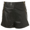 Leather Zip Shorts