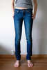 джинсы skinny темно-синие