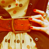 Brown leather belt