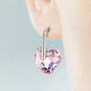 Сережки Swarovski - Heart Rosaline Pierced Earrings