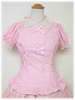 Angelic Pretty Square-neckline Dot Tulle Blouses - Pink