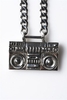 han cholo - ghettoblaster necklace (silver)