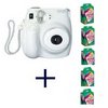 Fujifilm INSTAX MINI 7S Camera and Film Kit (White) with 5 Twin Packs of MINI INSTAX Film