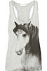 Stella McCartney  Cotton horse-print tank