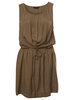 Khaki Pintuck Dress