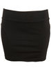 Black Jersey Tube Mini Skirt