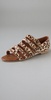 Jeffrey Campbell  Cayman 5 Strap Haircalf Flat Sandals