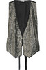 L'Agence  Pailletted silk-chiffon waistcoat