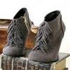 Fringed Ankle Boots or High Heels
