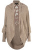 Knitted Lace Back Shrug