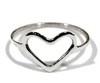 Sterling silver heart ring