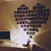 photo frames on the wall