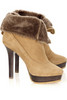 Jimmy Choo   Trixie suede shearling ankle boots