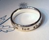 THIS TOO SHALL PASS engraved ring