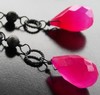 Sultry Swing Haute pink chalcedony earrings by sparklecouture