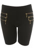 Gold Zip Cycling Shorts