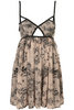 Tattoo Print Babydoll Dress.