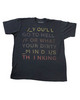 YOU'LL GO TO HELL /FOR WHAT YOUR DIRTY _MIND I/S THINKING'  T-SHIRT