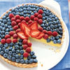 blueberry custard tart