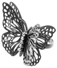 серебряное колечко с бабочкой