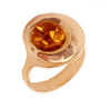 Янтарное кольцо из золота