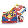 ShapeMaker Wooden Toy 25 Rubberwood Blocks