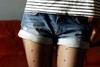 denim shorts