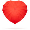 red heart umbrella