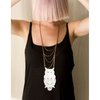 Goldilocks_Snowy Owl lace necklace