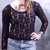 black lace top