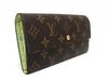 Sarah wallet fleuri green