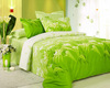 Сатиновое постельное белье сочных свежезеленых оттенков