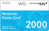 Nintendo points card