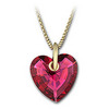 swarovski heart bordeaux small pendant