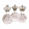 Glass Perfume Bottles with Crown Stopper