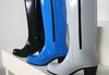 резиновые сапоги на каблуках синие или черные