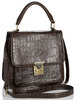 Croc Square Handle Satchel Bag / Accessorize