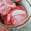 Strawberry sorbet