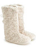 Swirly Faux Fur Slipper Boots