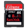 Карта памяти SANDISK SDHC Extreme HD Video 8 GB