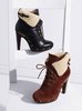 Shearling-lined Lace-up Bootie