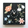 Wood Panel Clock - Wildflowers