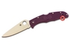 Spyderco Endura 4 Flat Ground Purple C10FPPR