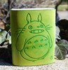 Leather Journal Book, Green Totoro