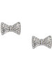 Crystal Bow Tie Stud Earrings