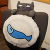 Подушка на спинку стула с котом KamKam